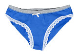 Female blue panties
