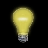 Yellow lightbulb