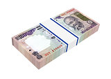India money isolated on white background.