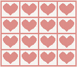 vector pattern with hearts