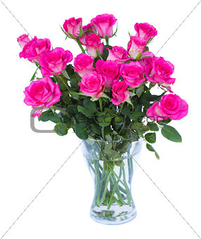 pink  roses in vase