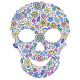 floral skull 