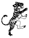 Stylised tiger illustration