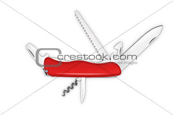 All Purpose Red Swiss Knife