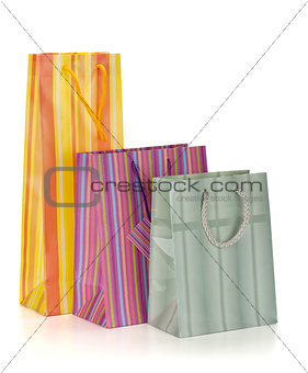 Three shopping bags