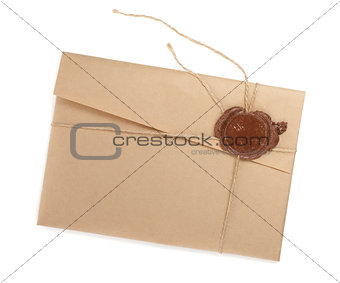 Vintage envelope with stamp