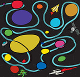 Doodle Space Scene