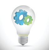 industry design gears lightbulb