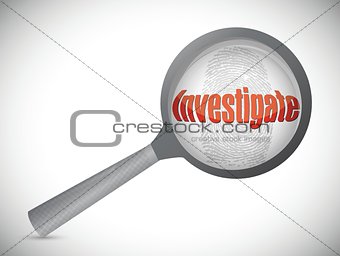 investigation under search, illustration