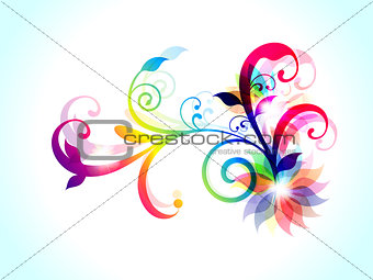 abstract colorful floral background