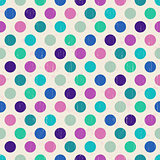 seamless retro polka dots background