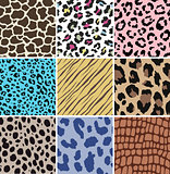 seamless animal skin fabric pattern
