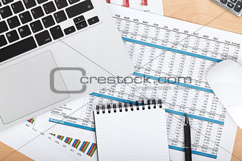 Financial papers, computer and office supplies
