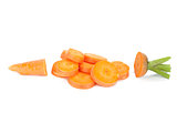 Fresh sliced carrot