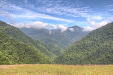 Valley in Tayrona National Park seen from Ciudad Perdida main te