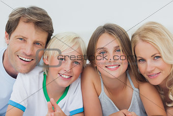 Portrait of a cheerful family