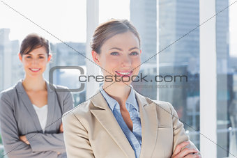 Happy businesswomen