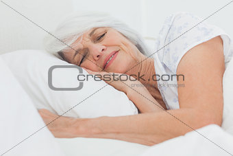 Peaceful woman sleeping