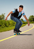 man with skateboard