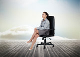 Businesswoman sitting on a chair
