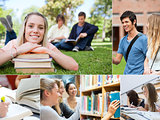 Collage of students