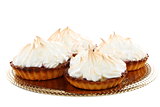 Cakes "basket" with cream. 