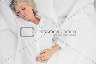 Woman in a deep sleep