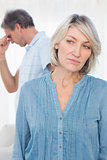 Couple feeling distant after argument