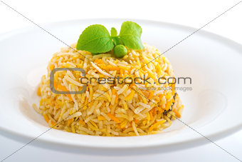 Indian plain biryani rice 