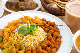 Close up Indian rice