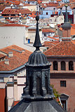 Aerial view of Madrid (Spain) / dome and roofs of the city
