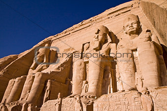 Stone statues in Egypt