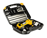 toolbox with yellow drill set