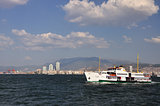 General view on Izmir from sea, Turkey