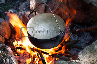 Pot on the fire