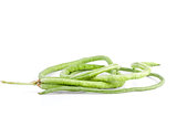 Few pods of fresh long beans (Vigna unguiculata)
