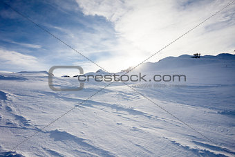 Ski slopes in Kaprun resort