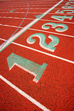 Stadium Running Track Lane Markers Sports Field Number Markings