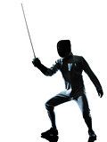 man fencing silhouette
