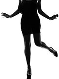 stylish silhouette woman legs