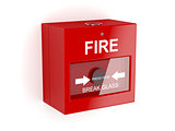 Red fire alarm