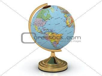Globe on a gold basis
