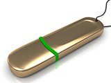 Gold USB flash drive
