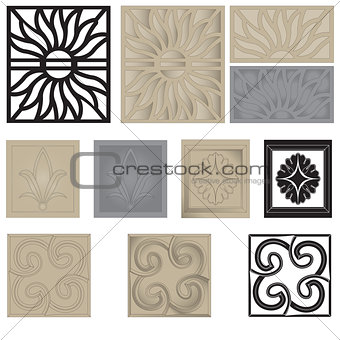 decorative elements set