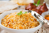 Fresh cooked Indian rice