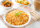 Indian vegetarian biryani rice
