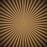 Brown radial rays abstract background