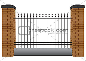 Section of the fence