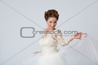 Joyful  bride