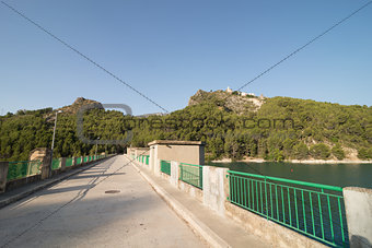 Guadalest reservoir dam